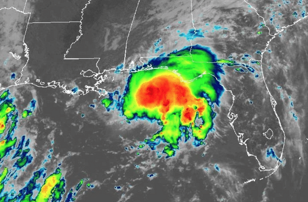 Hurricane Gordon weather map