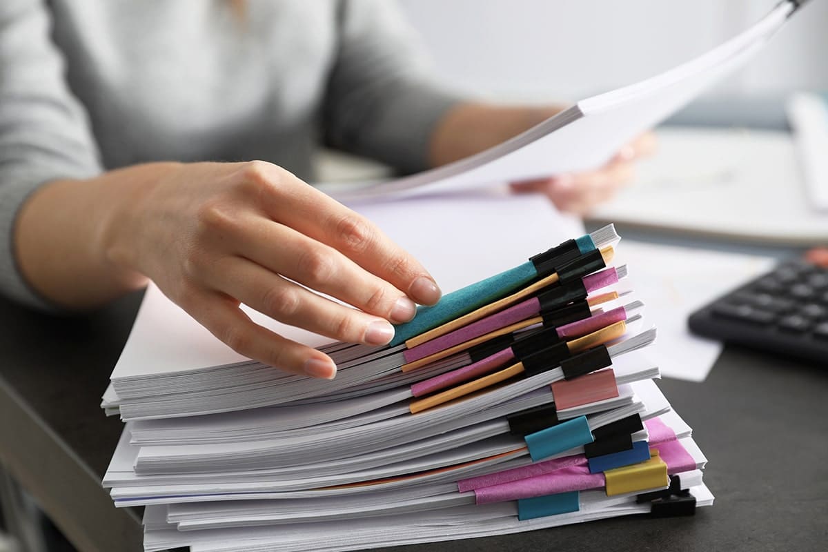 Stacks Of Paper
