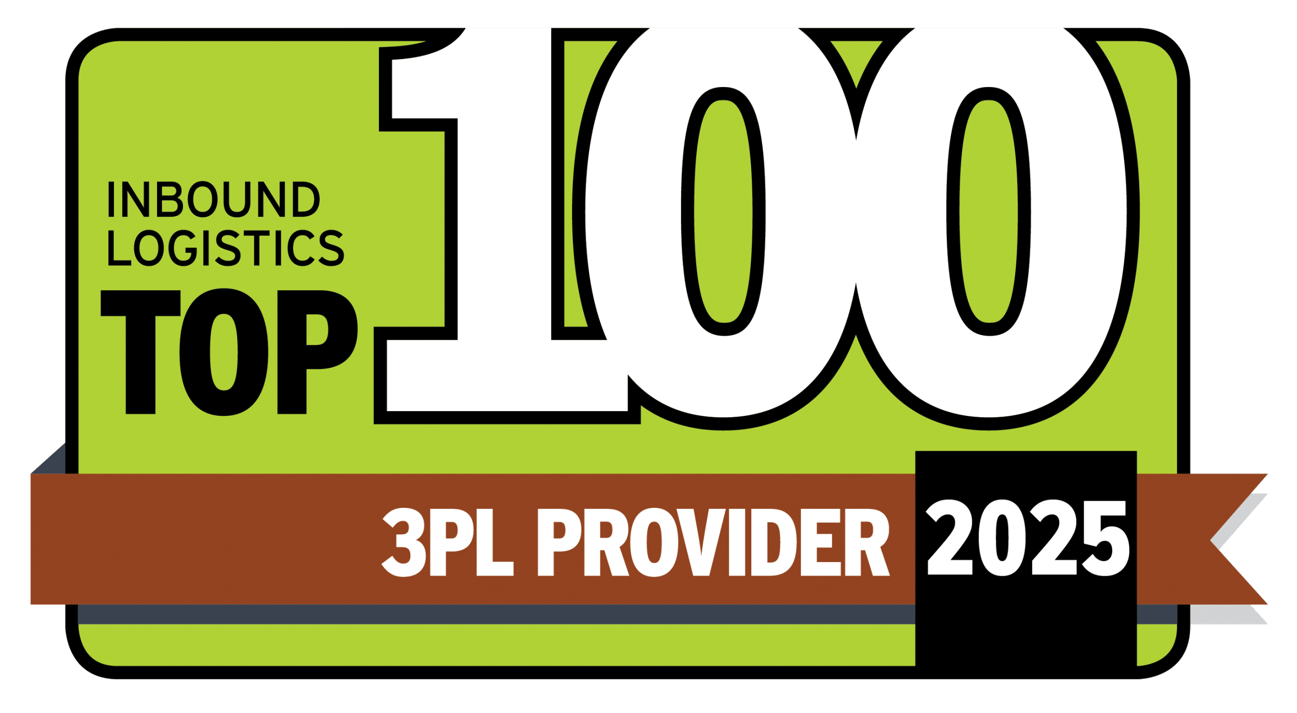 Inbound Logistics Top 100 Third-Party Logistics Provider award logo.